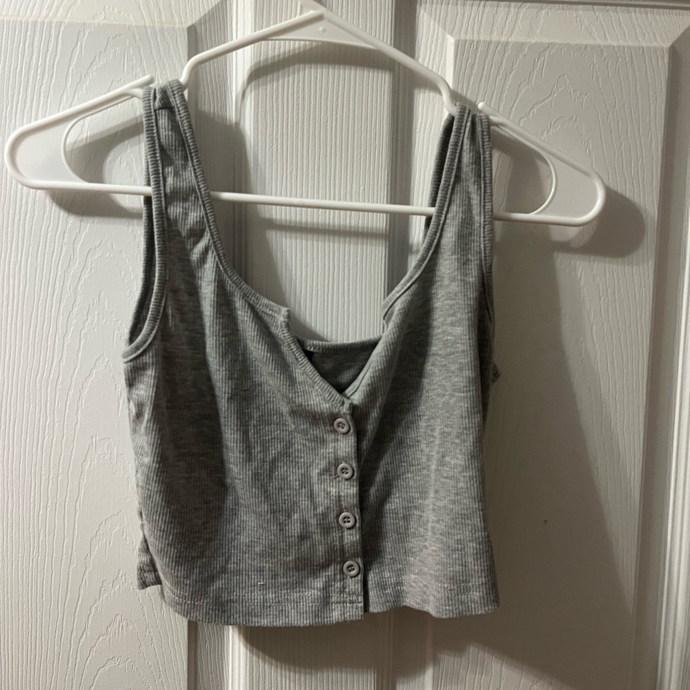 Gray comfy tank top